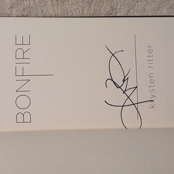 First Edition Signed Copy, Bonfire By Krysten Ritter - Picture 2 of 4